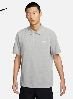 耐克NIKE CLUB 男子短袖翻领T恤POLO衫白色 短袖FN3895-063