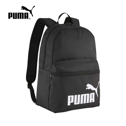 PUMA彪马男女新款户外通勤印花双拉链学生双肩背包书包 091164-01