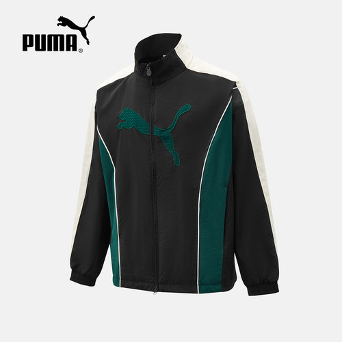 PUMA彪马2026秋男款防风拒水网眼透气T7运动梭织外套 639792-01
