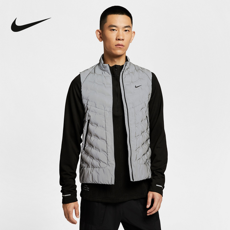 NIKE耐克男子棉马甲25冬新款保暖立领棉衣背心运动夹克IM6279-027