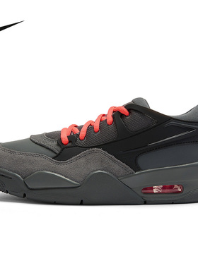 Nike耐克女鞋air Jordan 4RM AJ4黑灰色低帮复古篮球鞋IO7613-080