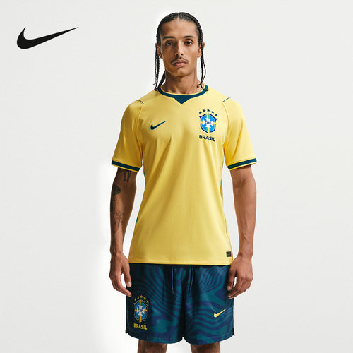 NIKE耐克2026世界杯巴西队主场球迷版运动T恤短袖球衣 IF7054-724