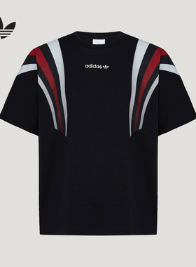 adidas阿迪达斯三叶草Santiago半截袖2026春男大号短袖T恤 KW2015