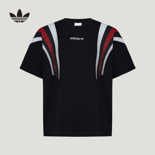 adidas阿迪达斯三叶草Santiago半截袖2026春男大号短袖T恤 KW2015