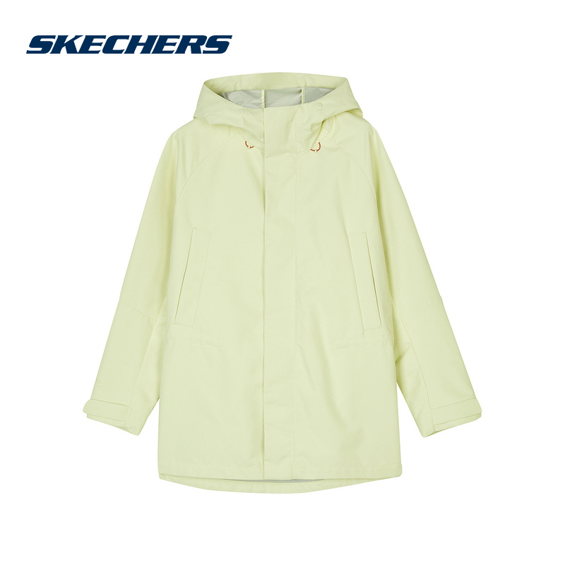 SKECHERS斯凯奇秋季女款梭织外套拉链连帽上衣 L324W028-046V