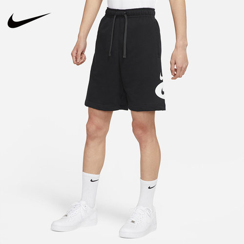 Nike耐克短裤男夏新款运动休闲宽松透气针织五分裤刺绣DX0767-386
