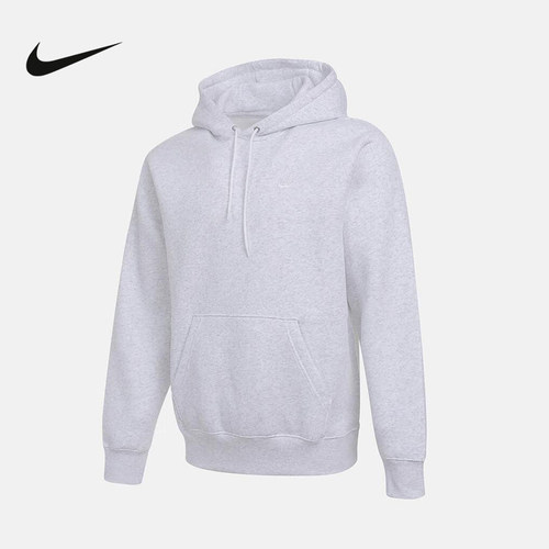 NIKE耐克男子加绒套头连帽衫25冬新款针织休闲刺绣卫衣FN3860-051