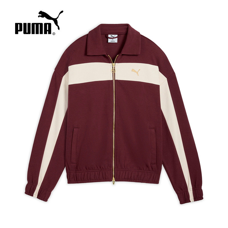 PUMA彪马潮流T7拼色夹克2025秋女复古双向拉链针织外套 633960-96,运动服/休闲服装,运动茄克/外套,淘宝优惠券,粉丝福利购,淘宝优惠卷