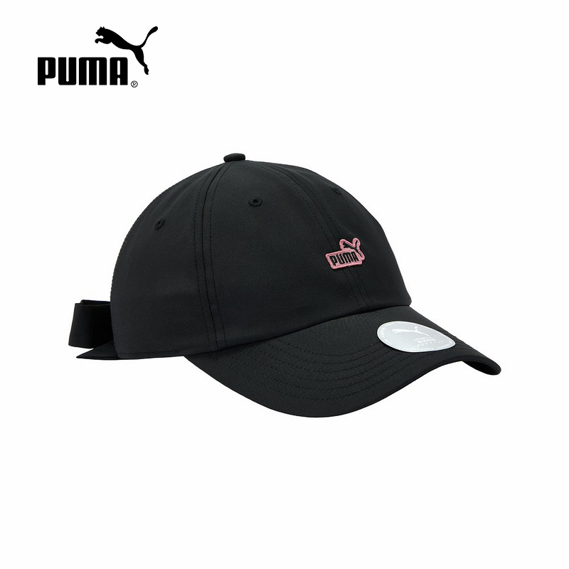 PUMA彪马背面可爱蝴蝶结棒球帽2025秋女遮阳鸭舌帽子 026983-03