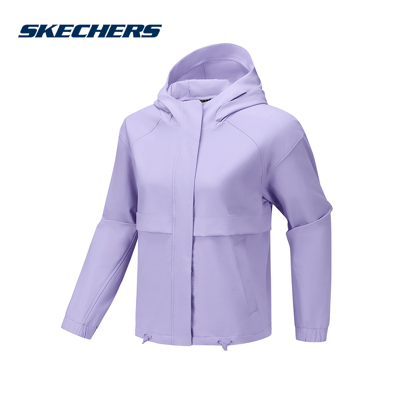 Skechers斯凯奇25秋女运动服休闲连帽梭织外套 P325W013/010Y