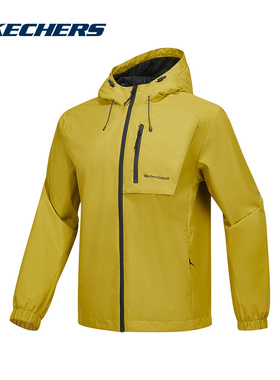Skechers斯凯奇25夏男女同款运动休闲户外连帽外套 P125U001/053C