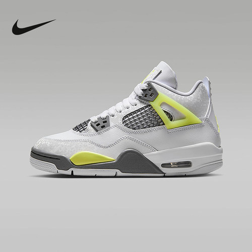 NIKE耐克男女鞋大童AJ4复刻休闲鞋JORDAN篮球鞋运动鞋HJ5990-100