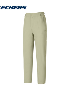 skechers斯凯奇25新女散腿透气舒适休闲梭织长裤P425W176