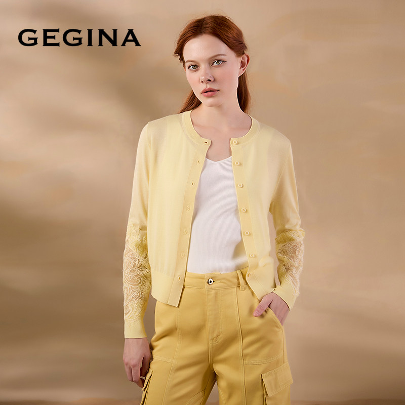 ���ڲ������ۺ�ɫ 38/S/160 [����ë]GEGINA������2025�紺����Ʒ������֯�����߼�ʱ������Ů