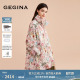 印花风衣外套连帽上装 中长款 GEGINA吉吉娜女装 商场同款 印花