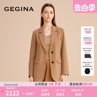 外套女高级感职业装 西服商场同款 休闲西装 GEGINA吉吉娜秋冬短款