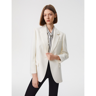 朗姿羊毛时尚 外套春秋奥莱 流行气质高级感设计感洋气职业西装