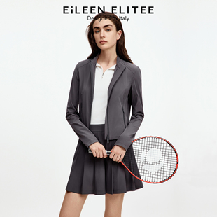 轻薄防晒服网球短外套女 时尚 朗姿欧洲EiLEEN ELITEE2025年秋新款