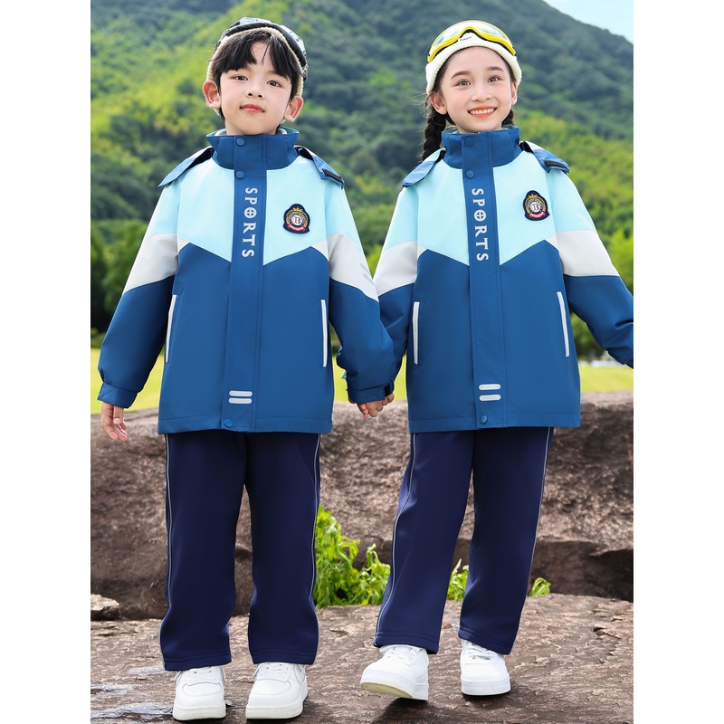 幼儿园班服春秋季套装入园运动典礼枣红春夏秋冬小学生秋装演出
