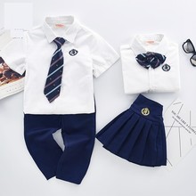 小学生校服一年级班级白t休闲条纹衫 幼儿园班服春季 典礼 polo衫