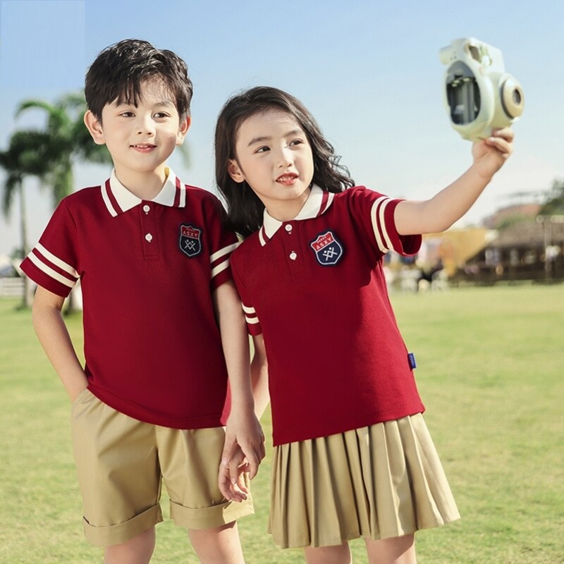 学院风班服集体照棒球服统一可爱毕业夏天运动套装条纹英伦风白色