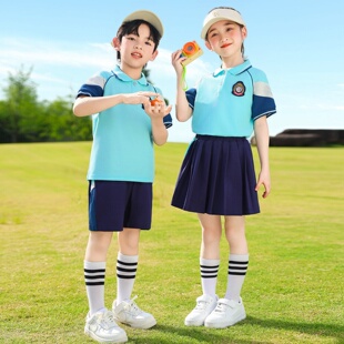 幼儿园班服服装中学生三件套短袖秋冬季一年级夏装运动套装男女童