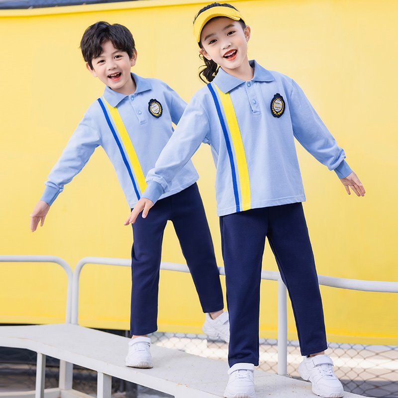 运动风校服两件套运动会短袖童装夏季三件套学院风新款运动服服饰