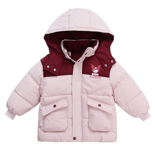 女童棉衣穿搭秋冬款棉棒加绒羽绒棉中长款国风潮流行面包服巨保暖