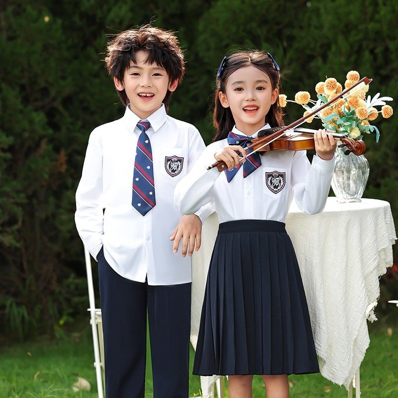 幼儿园班服运动服男女童纯棉短裙春秋款运动短裤入园照春装长袖