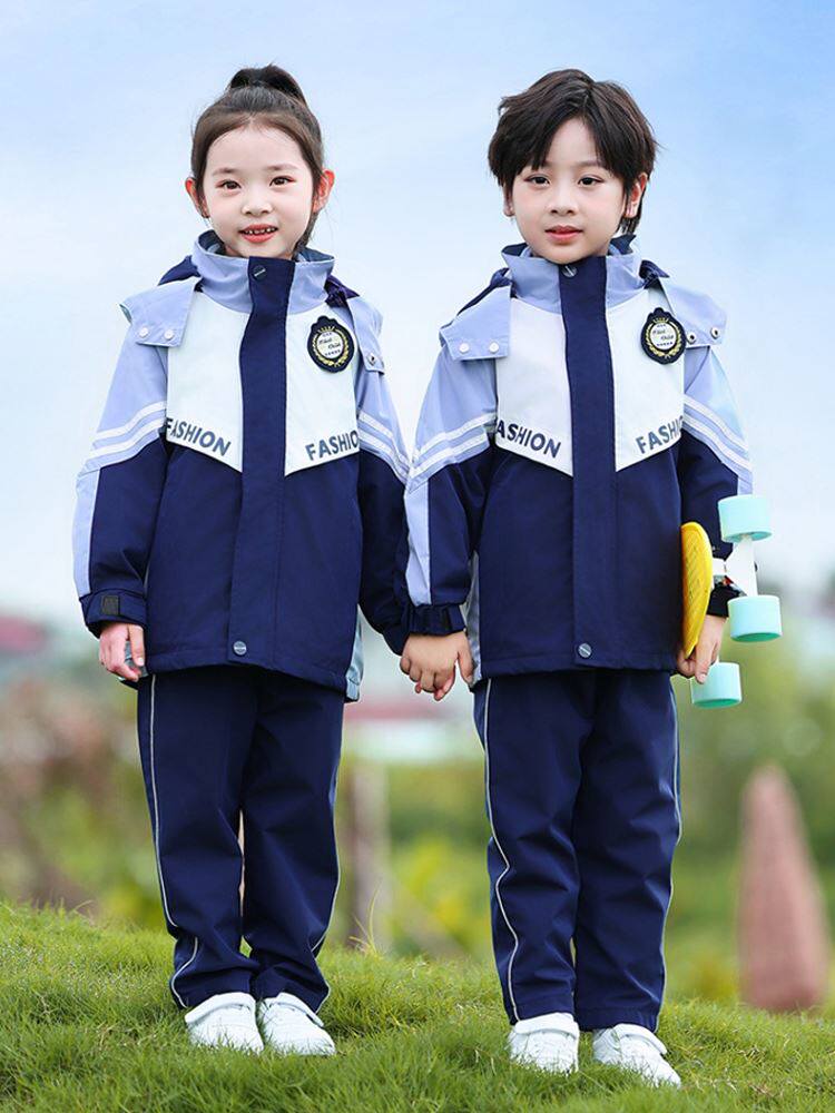 班服棉服校服冲锋衣高中春夏儿童中国风新品运动服潮小学生学院