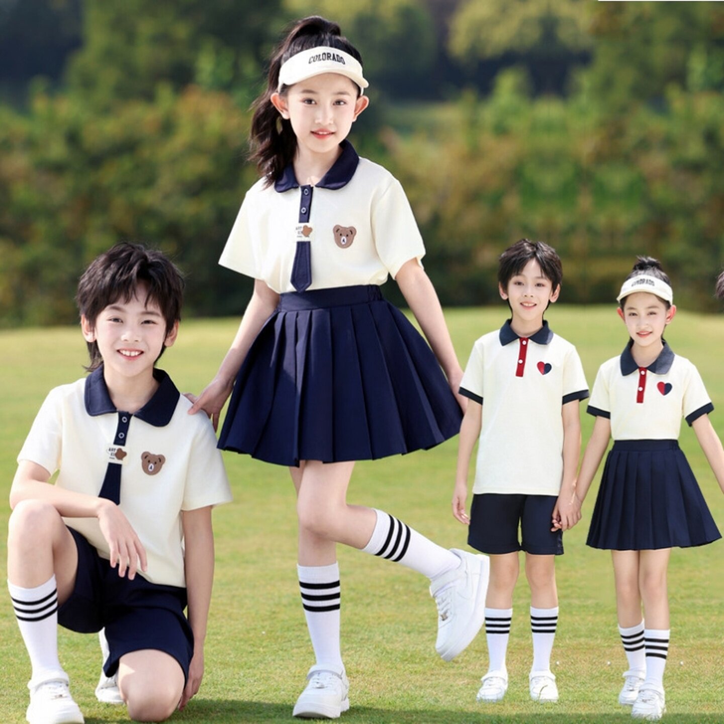 幼儿园园服运动服演出服一年级夏季合唱春秋英伦风运动会老师六一
