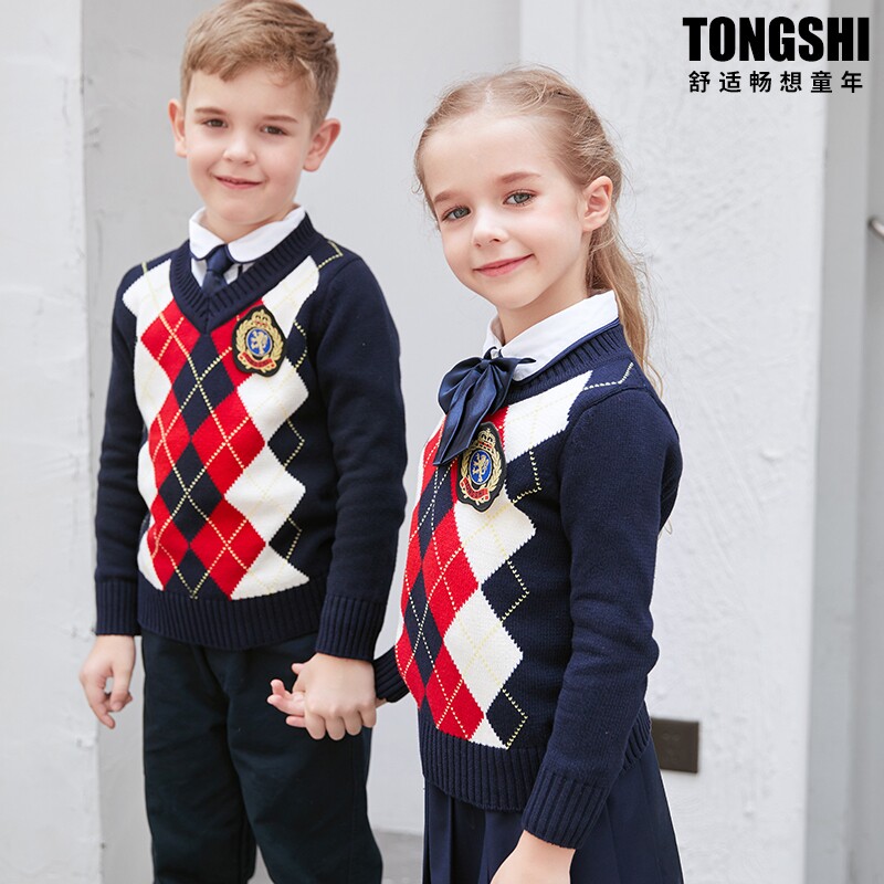 小学生校服套装幼儿园园服春秋装儿童毛衣服秋冬男女衬衫班服开衫