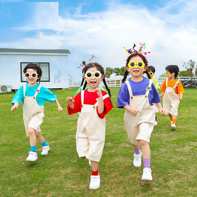 学院风校服集体照短袖衬衫班级夏装可爱运动服翻领开学季春季夏天