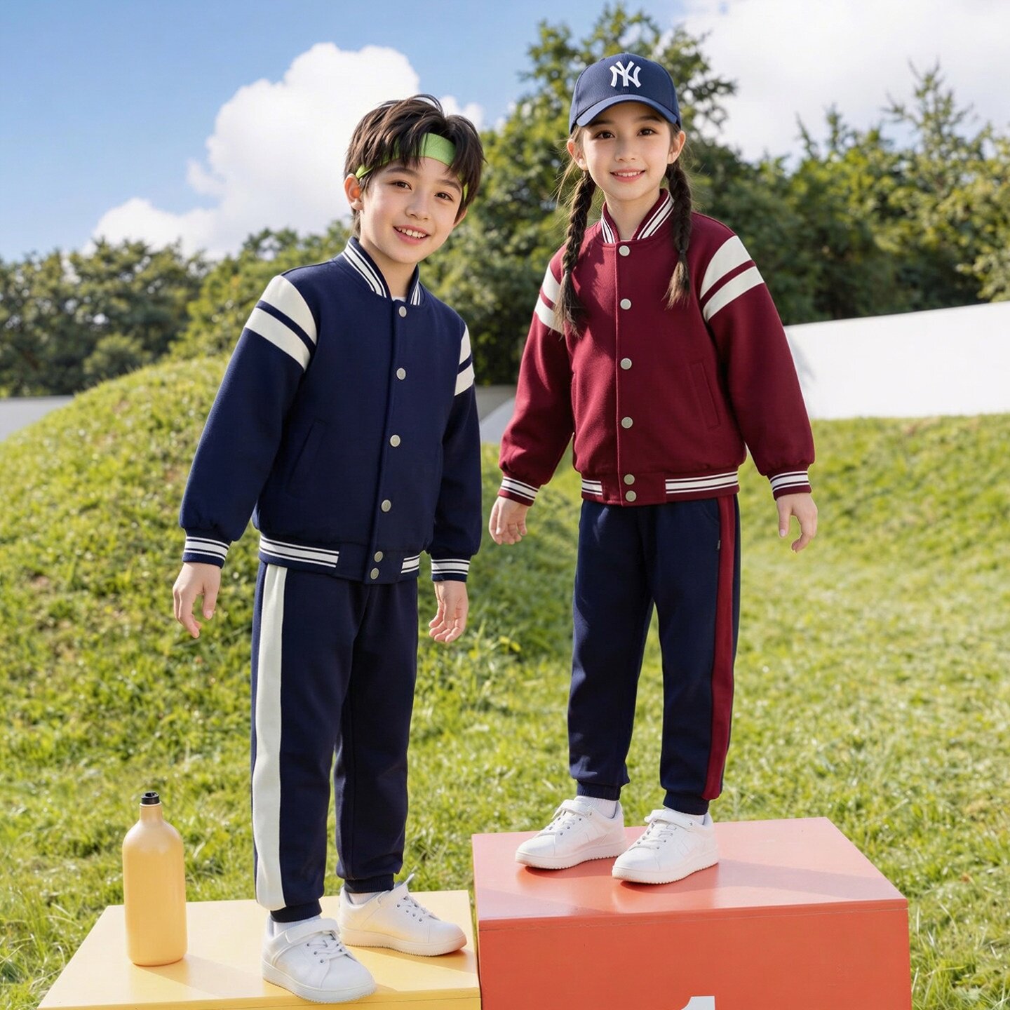 幼儿园园服中学生毕业照春夏秋冬季棒球服小学生校服运动套装韩版