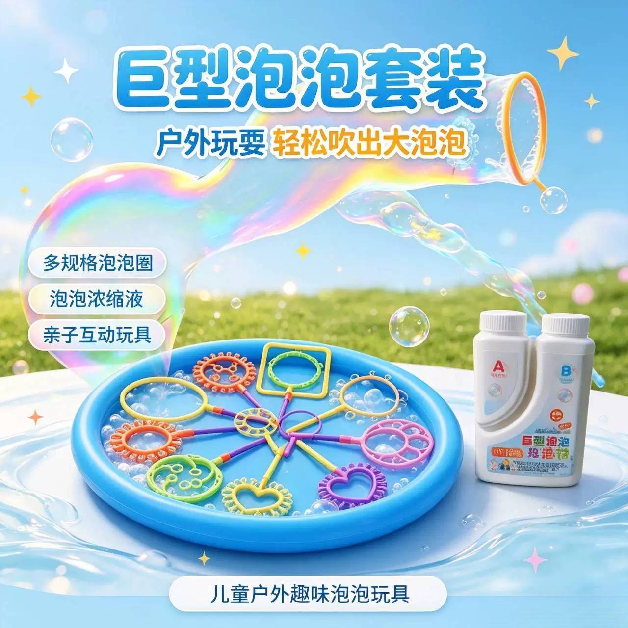 泡泡玩具道具套装幼儿园地摊商场