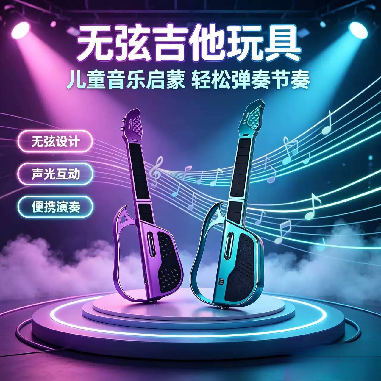 儿童智能无弦电子吉他玩具礼物