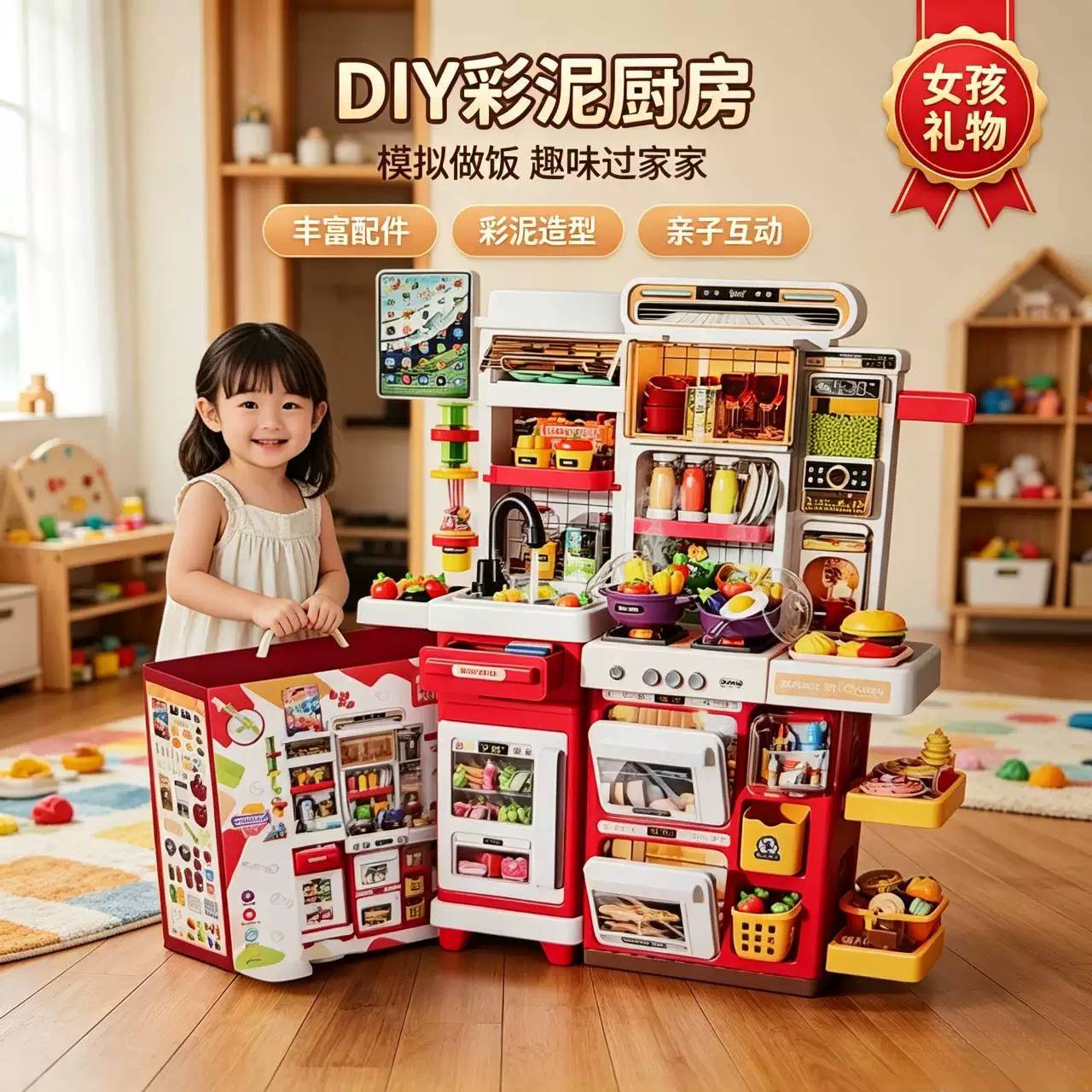大号儿童过家家厨房玩具套装