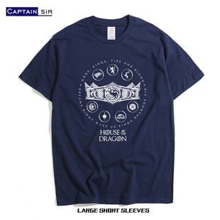龙之家族house of the dragon七王国的骑士权力的游戏周边短袖t恤