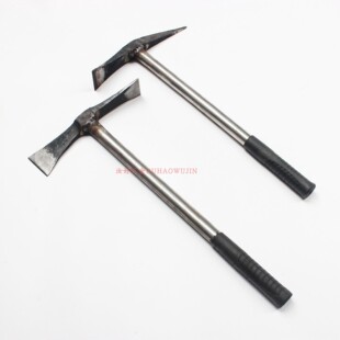 钢管款两用锄斧户外尖镐全钢一体成型挖笋锄头采药挖树根园林工具