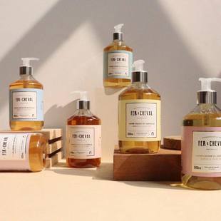 CHEVAL马蹄铁香氛沐浴露海滨柑橘桔子气泡水清洁保湿 法国FER