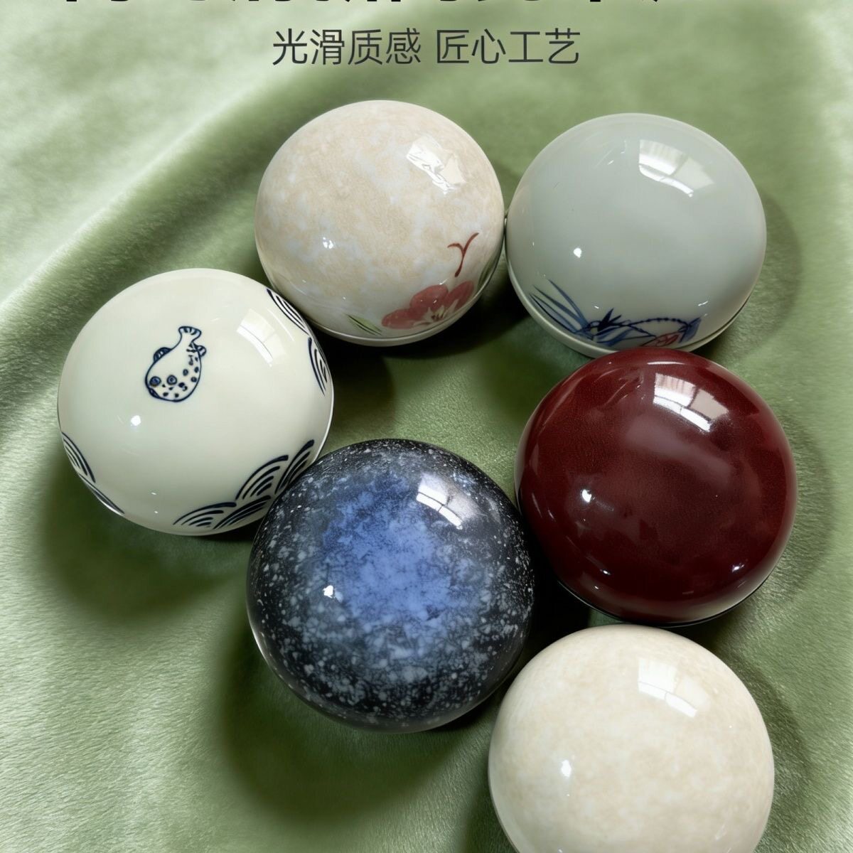 印泥缸陶瓷朱砂篆刻印章空盒书画大号书法国画专用带盖印泥盒瓷盒图片