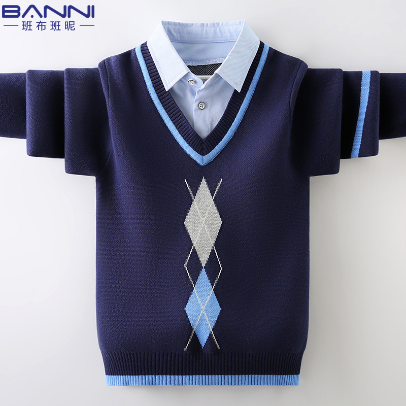 男童毛衣2025秋冬款中大童