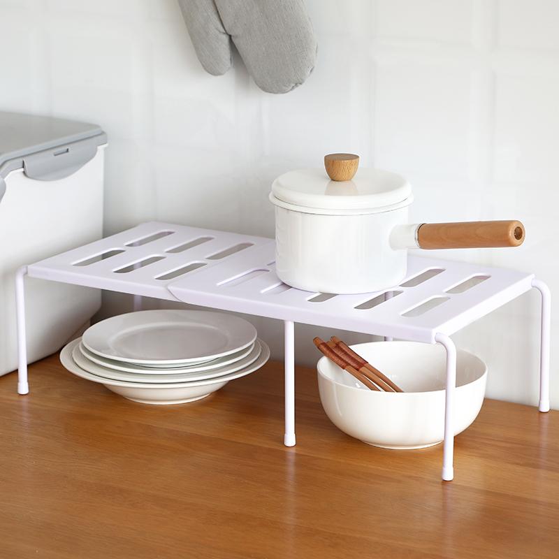 厨房置物架分层隔板收纳神器