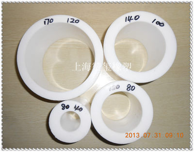 聚乙烯新款咨询其他规格钻模套peek板铁氟龙棒PTFE筒 四氟空心筒
