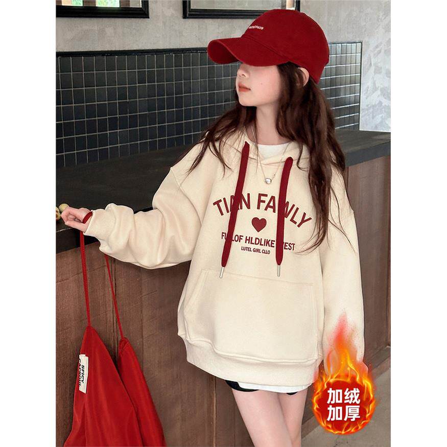 法国轻奢潮童女童卫衣秋冬2025新款儿童加绒加厚上衣大童女孩外套