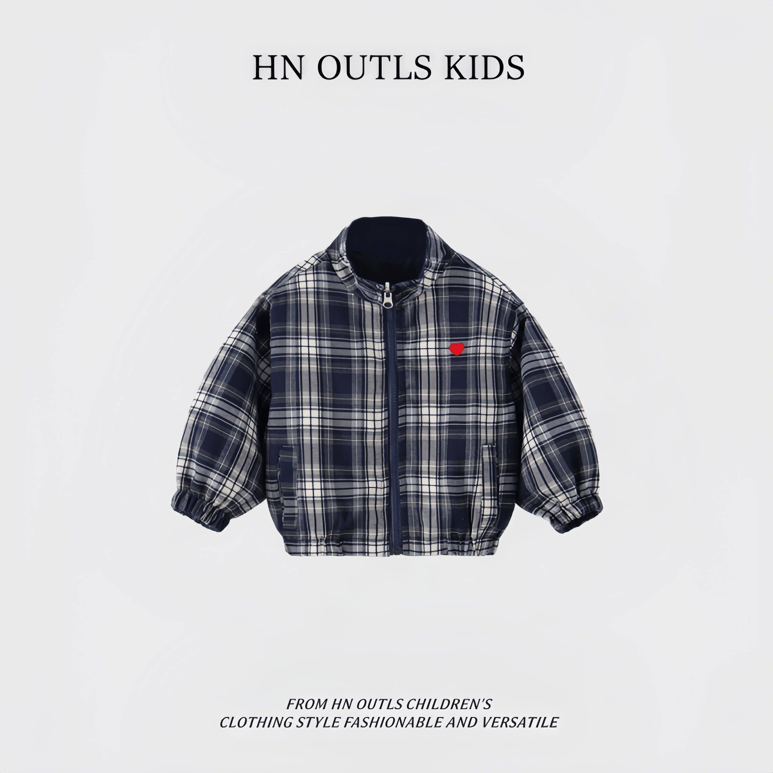 HNOUTLS男童春装格子外图片