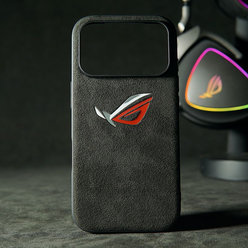 败家之眼ROG苹果翻毛皮手机壳