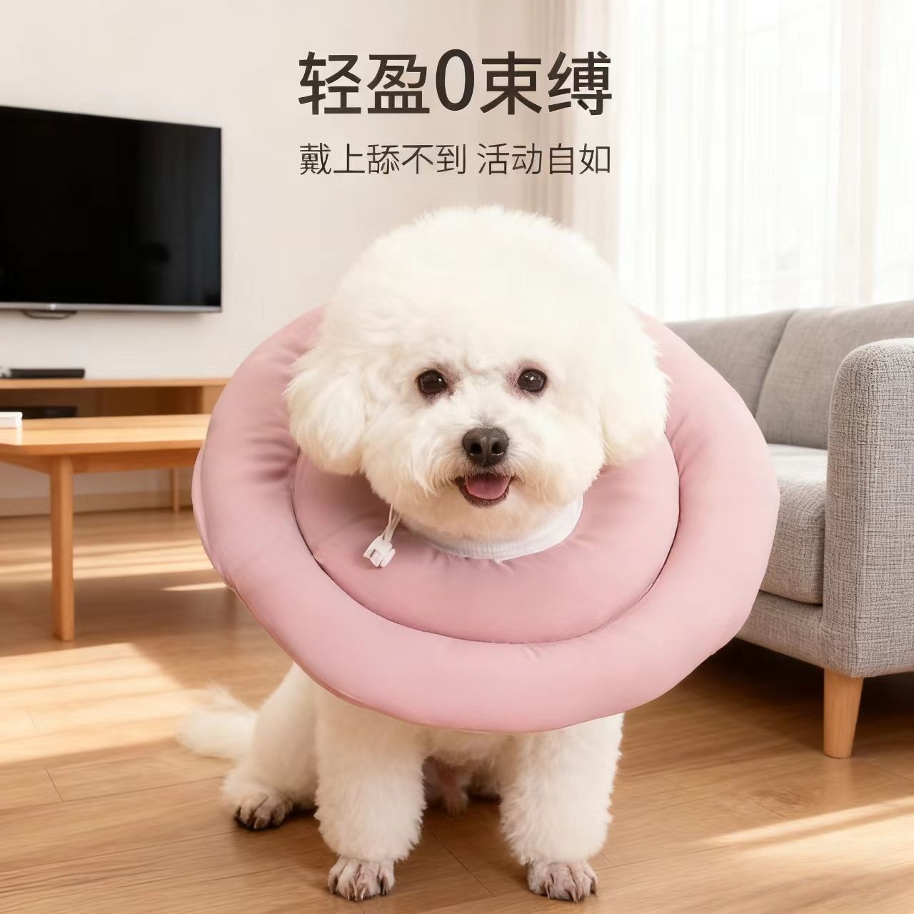 伊丽莎白圈软头套防舔脚狗狗脖圈神器防咬圈项小型犬宠物比熊泰迪