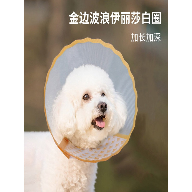 伊丽莎白圈狗狗比熊防舔神器头套脖套脖圈套头罩防咬项圈小型犬