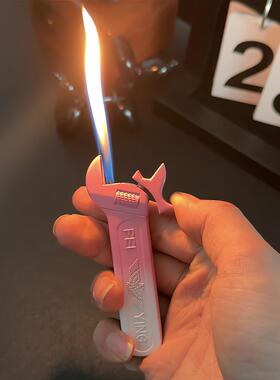 新款创意渐变色扳手打火机新颖搞怪个性打火机送给男朋友闺蜜礼物